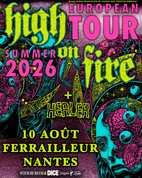 Affiche de l'événement High On Fire + Healer