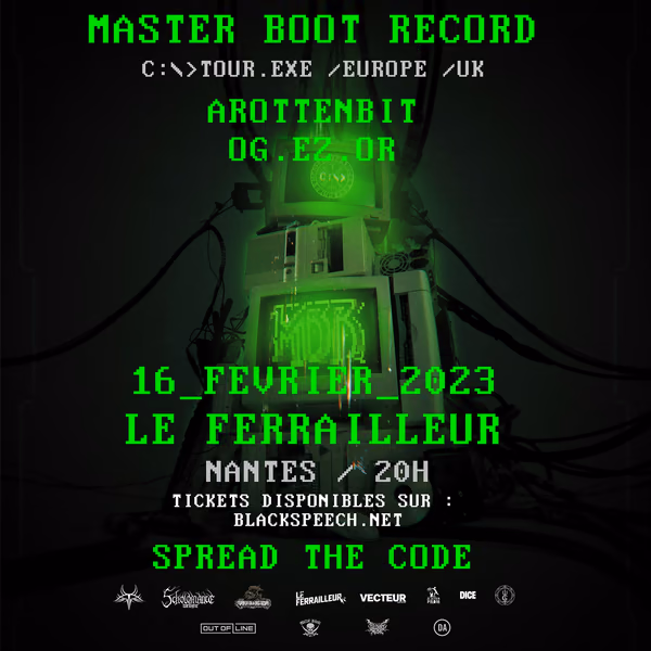 Affiche de l'événement Master Boot Record + Arottenbit + Ogezor