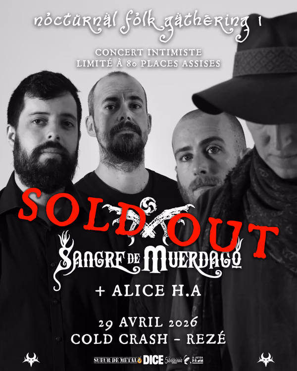 Affiche de l'événement Nocturnal Folk Gathering I Sangre De Muerdago + Alice H.A