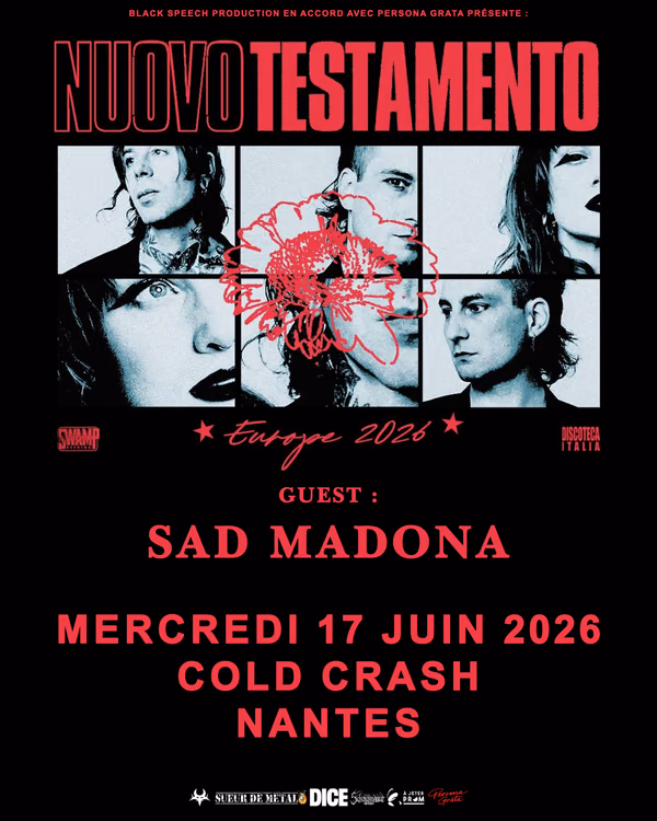 Affiche de l'événement Nuovo Testamento + Sad Madona