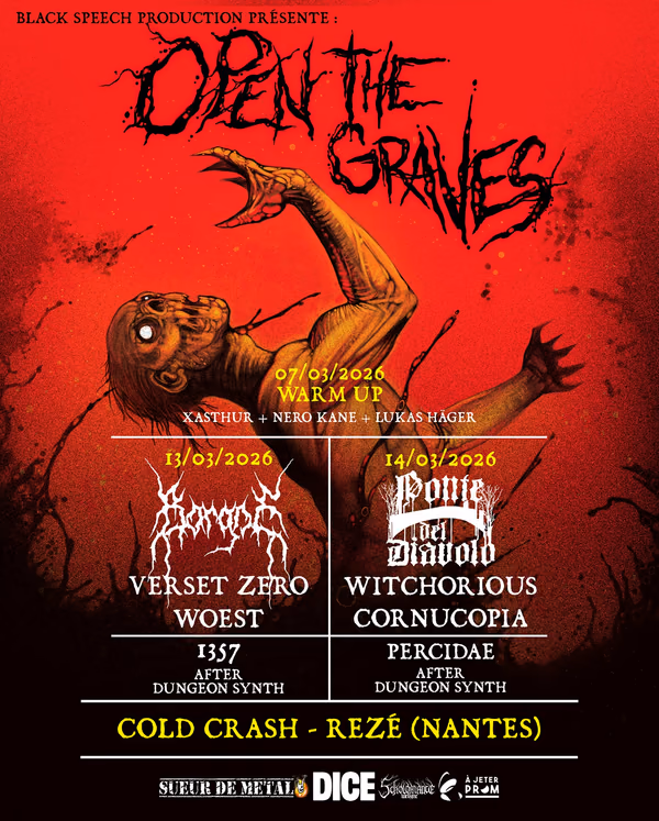 Affiche de l'événement Open The Graves 2026 / Pass samedi