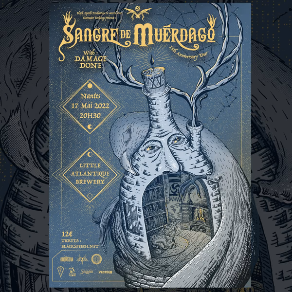 Affiche de l'événement Sangre De Muerdago + Damage Done