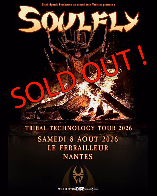 Affiche de l'événement Soulfly + The Chainsaw Motel