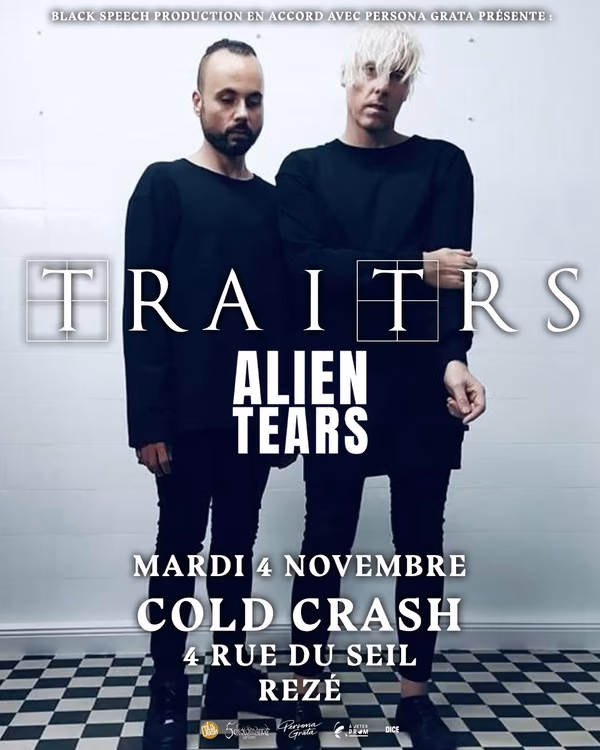 Affiche de l'événement Traitrs + Alien Tears